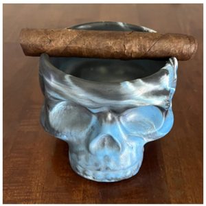 STORCKS SKULL CIGAR BOWL ASHTRAY