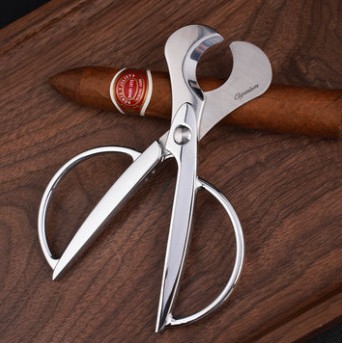 CIGARISM Large Cigar Cutter Scissors High-end Stainless Steel Blades Round Handle - Image 2